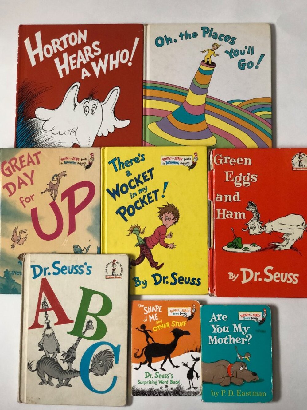Lot of 8 Vintage Dr Seuss Books 60s/70/80/90s Varied Titles